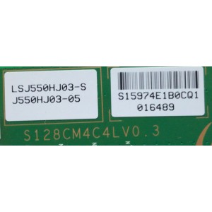 T-CON PARA TV SAMSUNG / NUMERO DE PARTE 15974E / LJ94-15974E / S128CM4C4LV0.3 / LSJ550HJ03-S / J550HJ03-05 / PANEL LTJ550HJ05-C / MODELOS UN55D6000 / UN55D6050 / UN55ES6150 / UN55D6300 / UN55D6000SHXZA / UN55D6000SFBZA / UN55D6000SFXZA H302